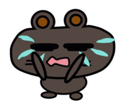 A cute white bear and brown bear sticker #14402883