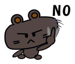 A cute white bear and brown bear sticker #14402885