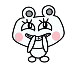 A cute white bear and brown bear sticker #14402890