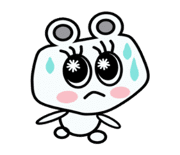 A cute white bear and brown bear sticker #14402892