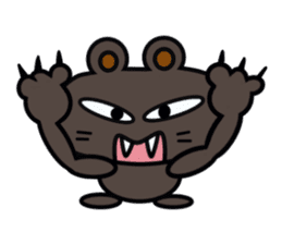 A cute white bear and brown bear sticker #14402893