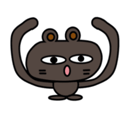 A cute white bear and brown bear sticker #14402895