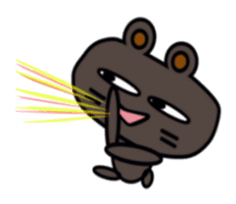 A cute white bear and brown bear sticker #14402901