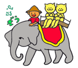 Khmer - Japanese for sightseeing sticker #14403306