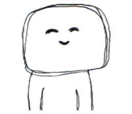 Always smiling person sticker #14403622