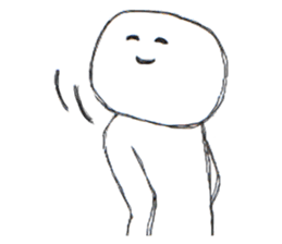 Always smiling person sticker #14403628