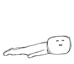 Always smiling person sticker #14403634