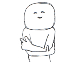 Always smiling person sticker #14403636