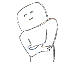 Always smiling person sticker #14403637