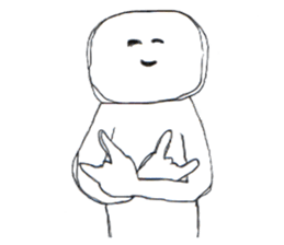 Always smiling person sticker #14403638