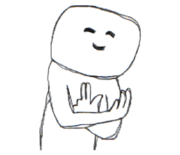 Always smiling person sticker #14403641