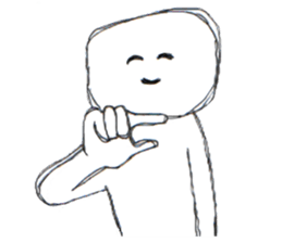 Always smiling person sticker #14403650