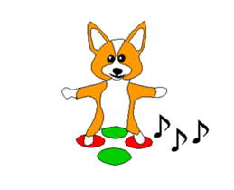 Moving Corgi sticker #14403758
