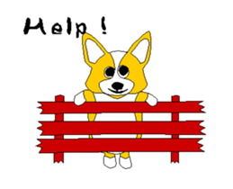 Moving Corgi sticker #14403764