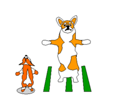 Moving Corgi sticker #14403771