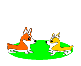 Moving Corgi sticker #14403773