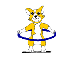 Moving Corgi sticker #14403774