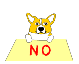 Moving Corgi sticker #14403778