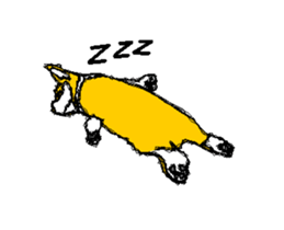 Moving Corgi sticker #14403779