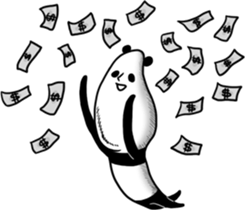 Panda to relax sticker #14403874