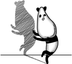 Panda to relax sticker #14403876