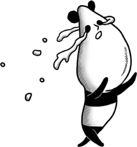 Panda to relax sticker #14403877