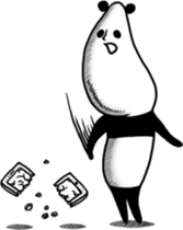 Panda to relax sticker #14403878