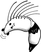 Panda to relax sticker #14403879