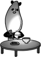 Panda to relax sticker #14403881