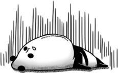Panda to relax sticker #14403885