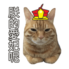 cartoon face cat 2 sticker #14404036