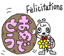 French and Japanese.Daily conversation. sticker #14404904