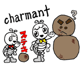 French and Japanese.Daily conversation. sticker #14404906