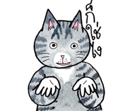 Cats fed up by Kamijn sticker #14405008