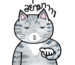 Cats fed up by Kamijn sticker #14405016