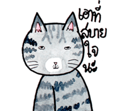 Cats fed up by Kamijn sticker #14405021