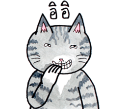 Cats fed up by Kamijn sticker #14405033