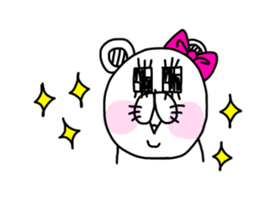 Cute is kumako. sticker #14405717