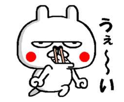 rabbit thinking nothing move around3 sticker #14407209