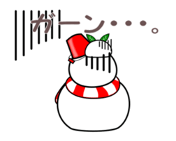 Snowman and snow rabbit sticker #14407467
