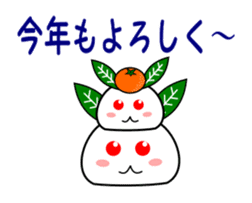 Snowman and snow rabbit sticker #14407479