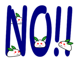 Snowman and snow rabbit sticker #14407483