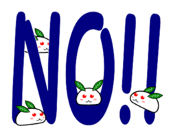 Snowman and snow rabbit sticker #14407483