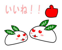 Snowman and snow rabbit sticker #14407492