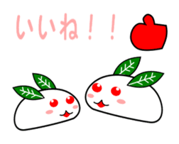 Snowman and snow rabbit sticker #14407492