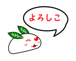 Snowman and snow rabbit sticker #14407500