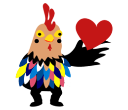 Happy New Year 2017 Chicken Year!!! WOW! sticker #14407764