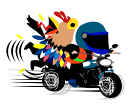 Happy New Year 2017 Chicken Year!!! WOW! sticker #14407772