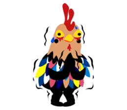 Happy New Year 2017 Chicken Year!!! WOW! sticker #14407784