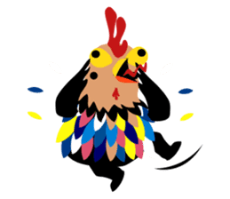 Happy New Year 2017 Chicken Year!!! WOW! sticker #14407785